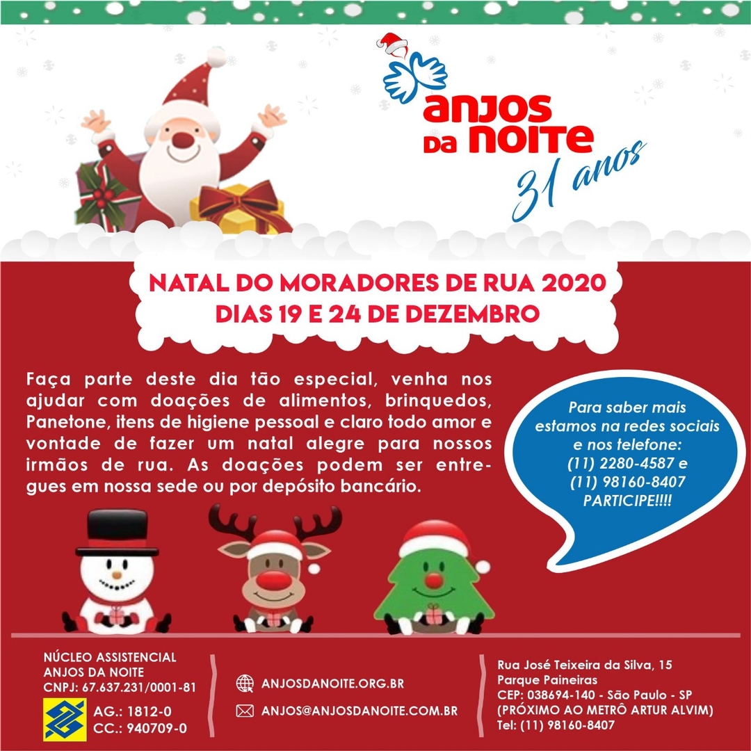 NATAL DOS MORADORES DE RUA-NATAL DOS MORADORES DE RUA