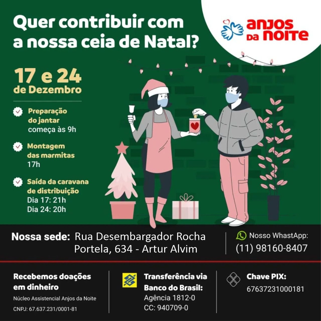 Ceia de Natal em 2022-Quer contribuir com a nossa ceia de Natal?